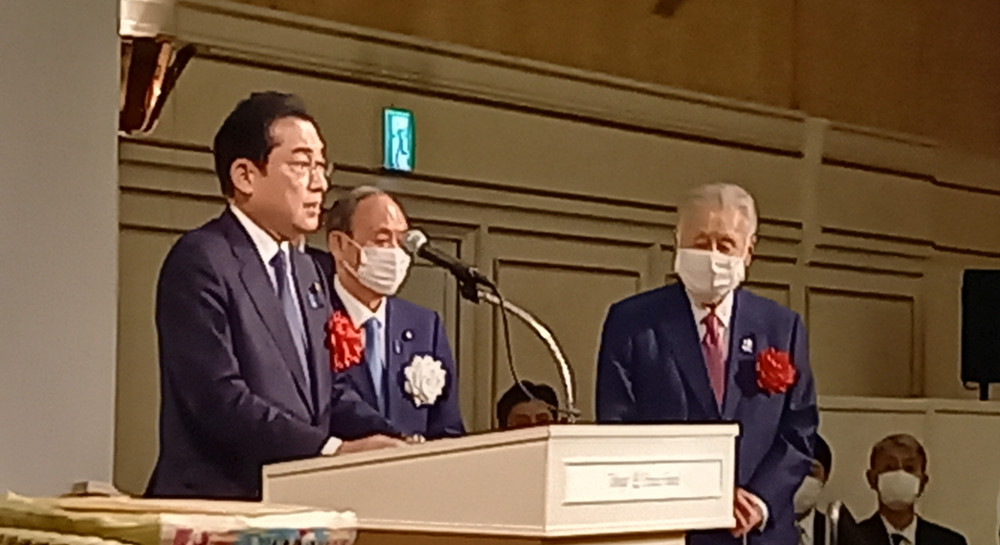 日印協会の創立120周年祝賀会と菅義偉前総理の会長就任祝賀会に出席しました。