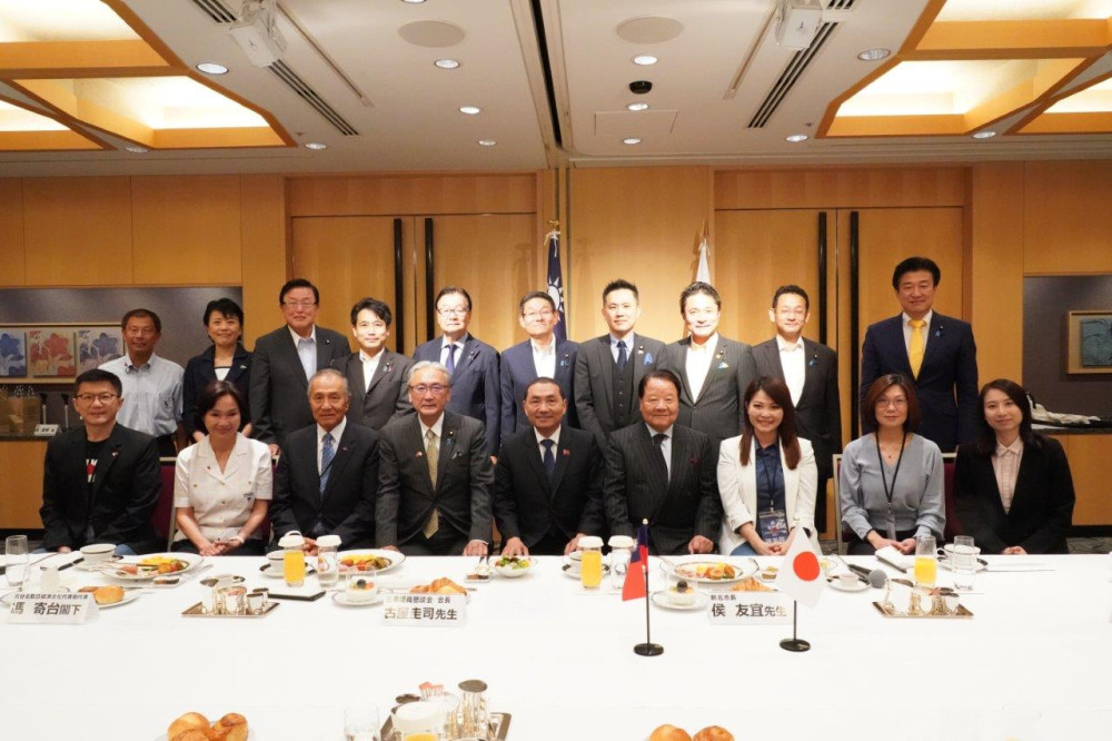 日華議員懇談会にて、来年の台湾総統選挙に国民党の候補者として立候補予定の侯友宜・新北市長との意見交換会に出席いたしました。