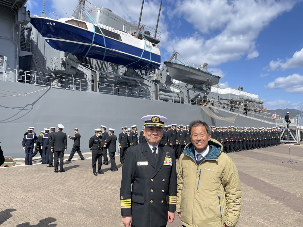 海上自衛隊 練習艦隊入港歓迎行事に出席いたしました。