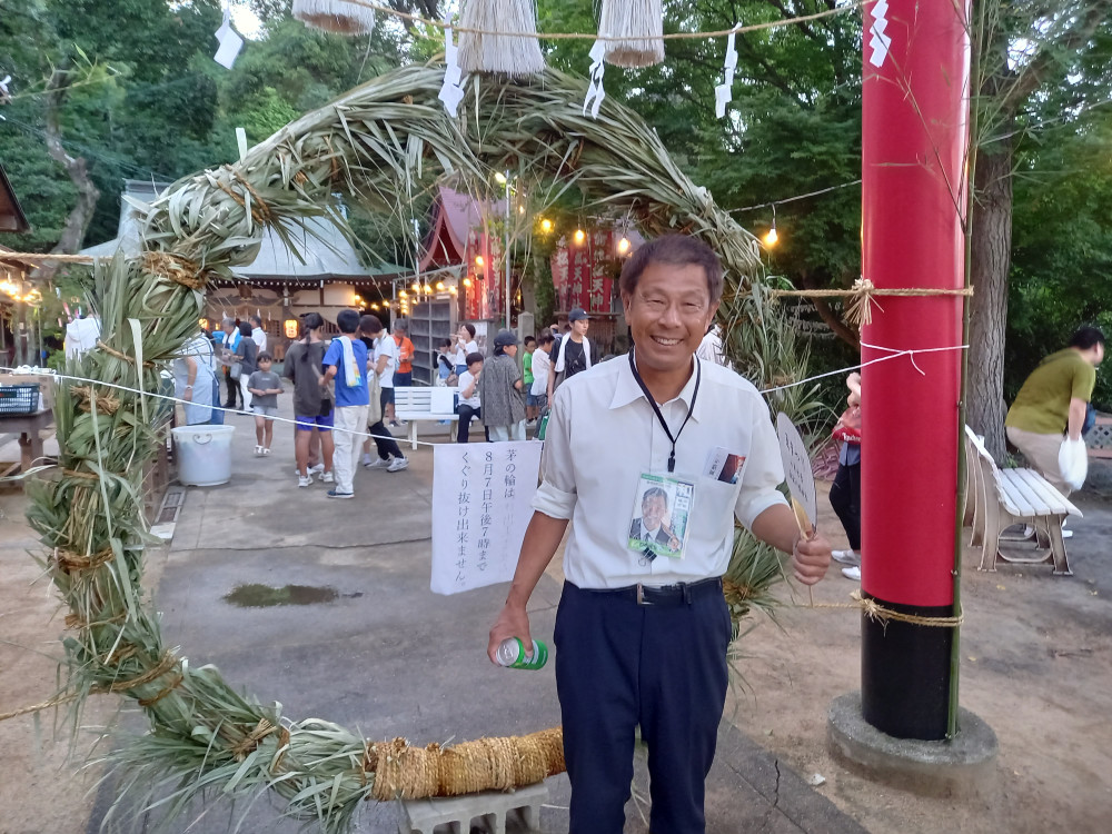 板宿八幡神社の夏祭りにて！