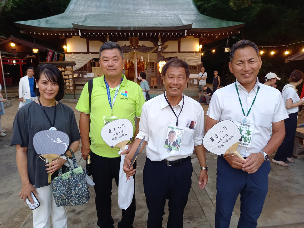 板宿八幡神社の夏祭りにて！