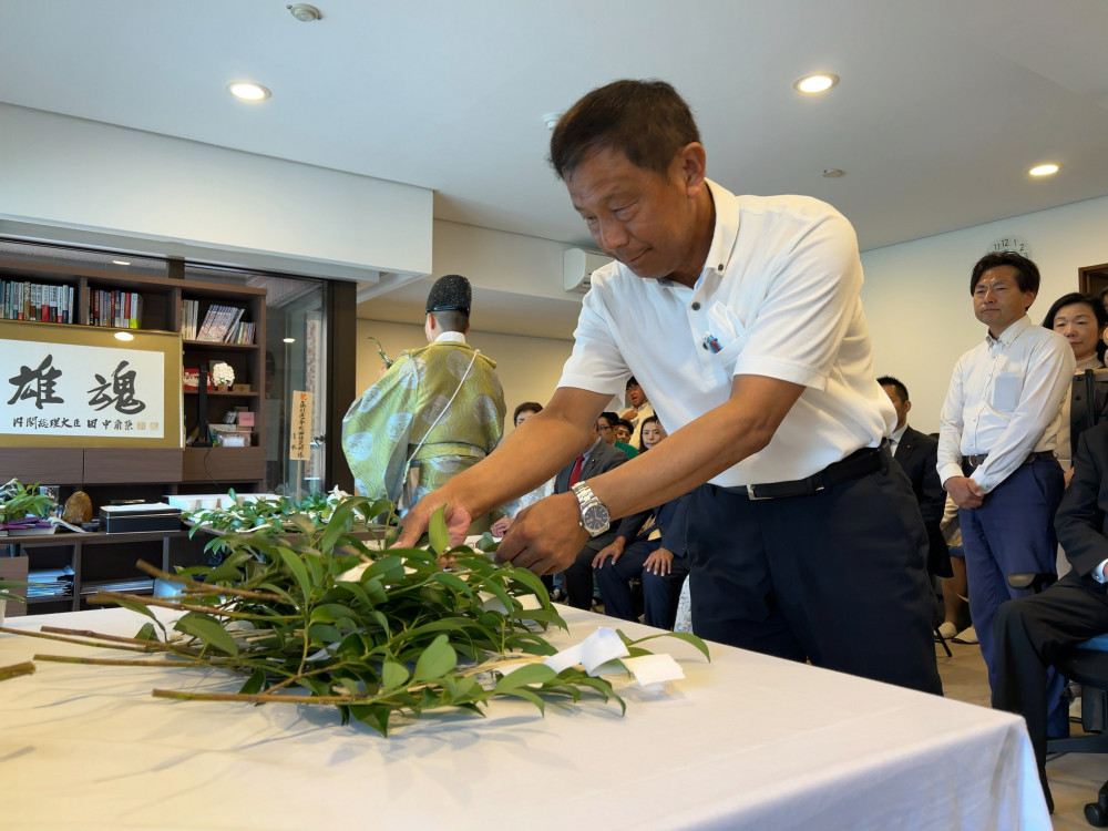 「藤川選挙戦略研究所」事務所移転の祈願祭に出席しご挨拶させていただきました。