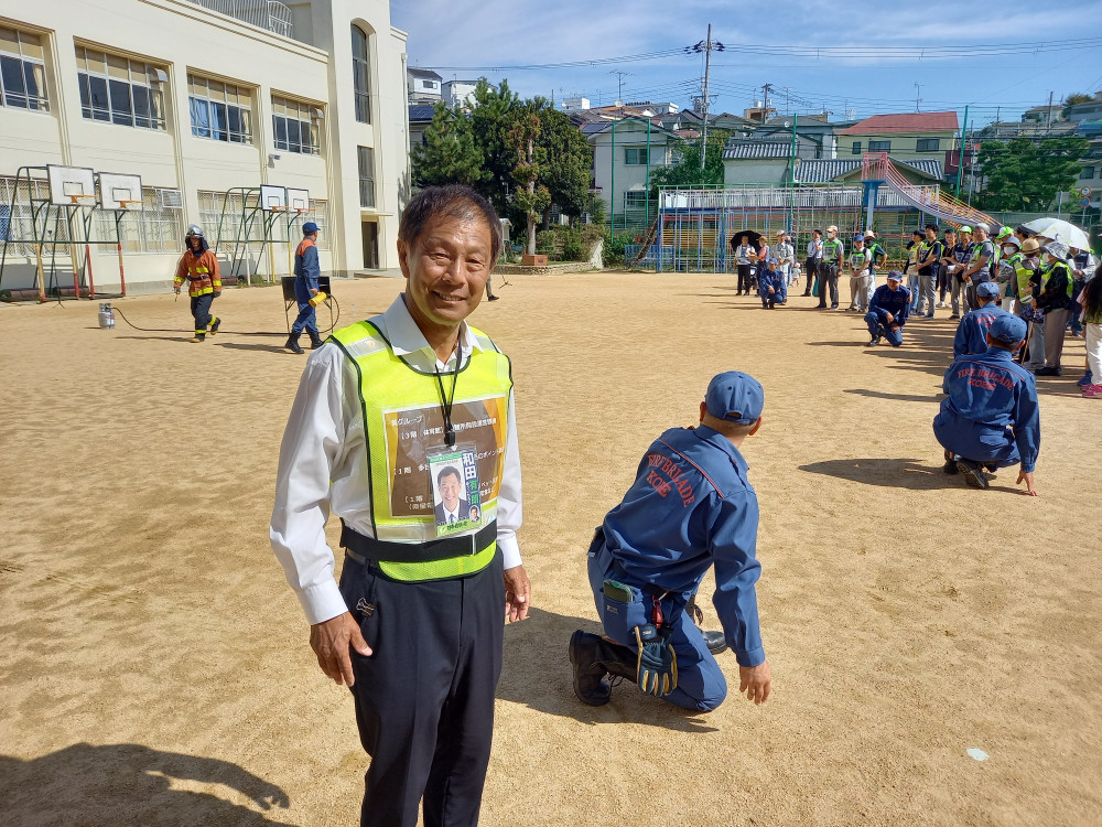 須磨区板宿地区防災訓練に参加しました！