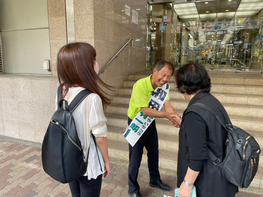 吉村共同代表が応援に駆けつけてくれました！！