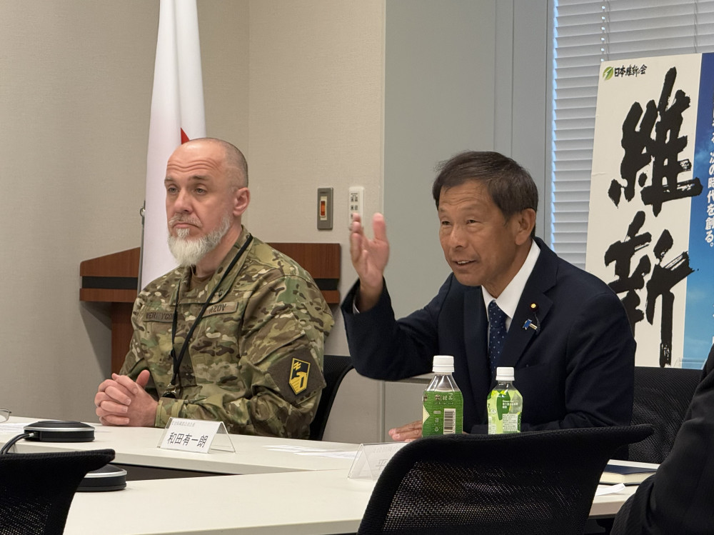 安全保障部会にて、ウクライナ兵士より最新状況をヒヤリングいたしました。
