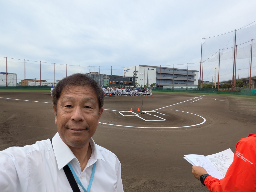 第29回須磨区長杯争奪少年少女野球大会開会式に出席しました。