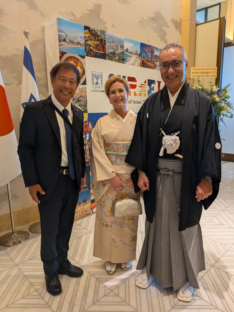 イスラエル独立記念日祝賀会に出席