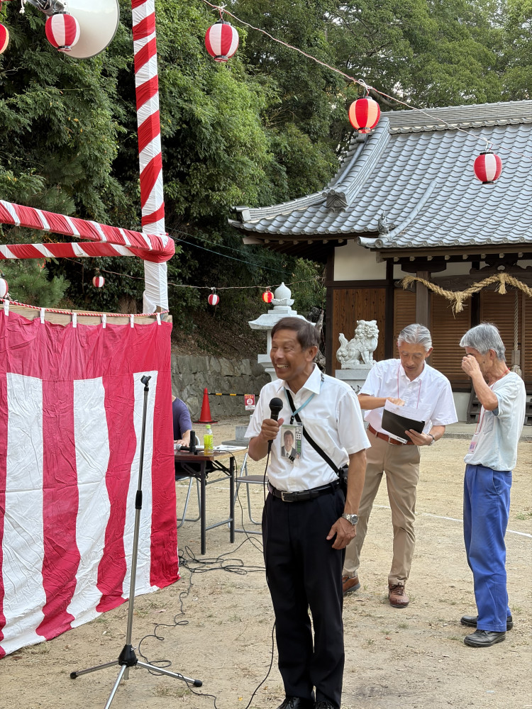 (須磨)車地区の盆踊り大会にて