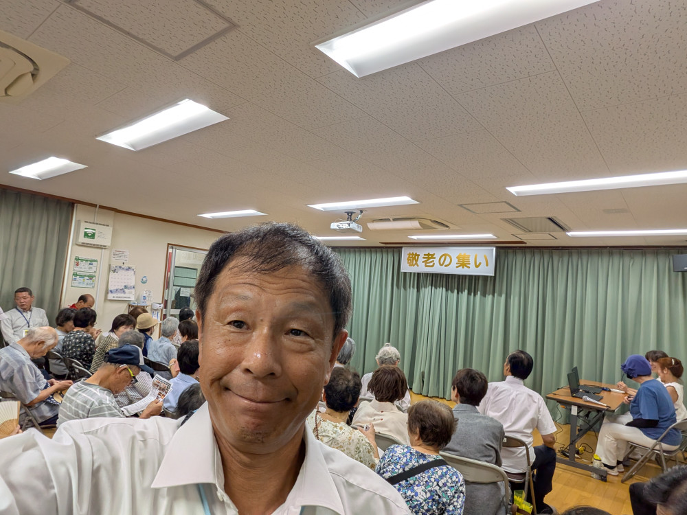 各地の敬老会に出席し長寿をお祝いしました!