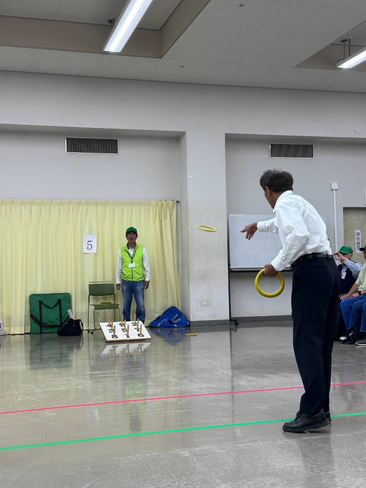 垂水区老連輪投げ大会に出席し始球式を致しました!