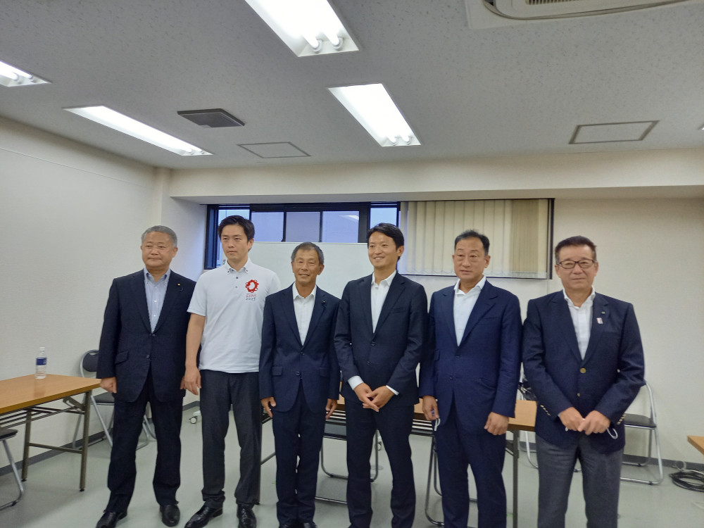 知事に就任予定の斎藤さんと　日本維新の会・党本部を訪ねました。